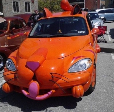 Orange Cat Car
